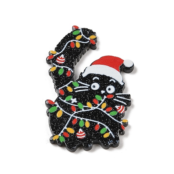 PandaHall Christmas Cat Acrylic Pendants, Black, 46.5x29.5x2.5mm, Hole: 1.5mm Acrylic Cat Shape Black
PandaHall Christmas Cat Acrylic Pendants, Black, 46.5x29.5x2.5mm, Hole: 1.5mm Acrylic Cat Shape Black