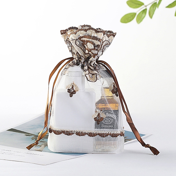 PandaHall Organza Embroidery Flower Jewellery Storage Pouches, Wedding Favour Party Mesh Drawstring Gift Bags, Rectangle, Saddle Brown...
PandaHall Organza Embroidery Flower Jewellery Storage Pouches, Wedding Favour Party Mesh Drawstring Gift Bags, Rectangle, Saddle Brown...