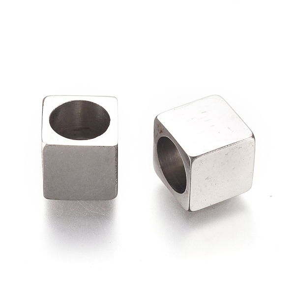 PandaHall 304 Stainless Steel Beads, Cube, Stainless Steel Color, 8x8x8.8mm, Hole: 6mm and 1.2mm 304 Stainless Steel Cube
PandaHall 304 Stainless Steel Beads, Cube, Stainless Steel Color, 8x8x8.8mm, Hole: 6mm and 1.2mm 304 Stainless Steel Cube