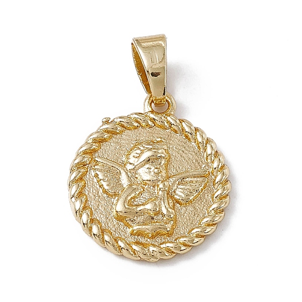PandaHall Rack Plating Brass Pendants, Long-Lasting Plated, Lead Free & Cadmium Free, Flat Round with Cupid Pattern, Real 18K Gold Plated...
PandaHall Rack Plating Brass Pendants, Long-Lasting Plated, Lead Free & Cadmium Free, Flat Round with Cupid Pattern, Real 18K Gold Plated...