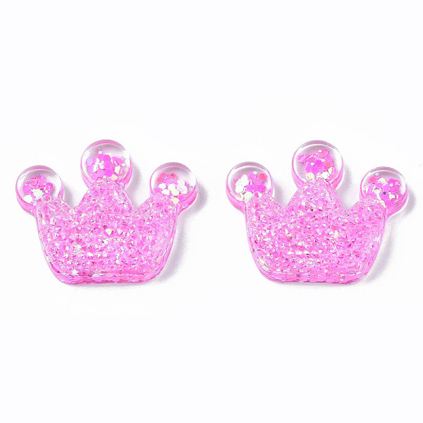 PandaHall Transparent Resin Cabochons, with Paillette, Crown, Hot Pink, 20x24.5x8mm Epoxy Resin Crown
PandaHall Transparent Resin Cabochons, with Paillette, Crown, Hot Pink, 20x24.5x8mm Epoxy Resin Crown