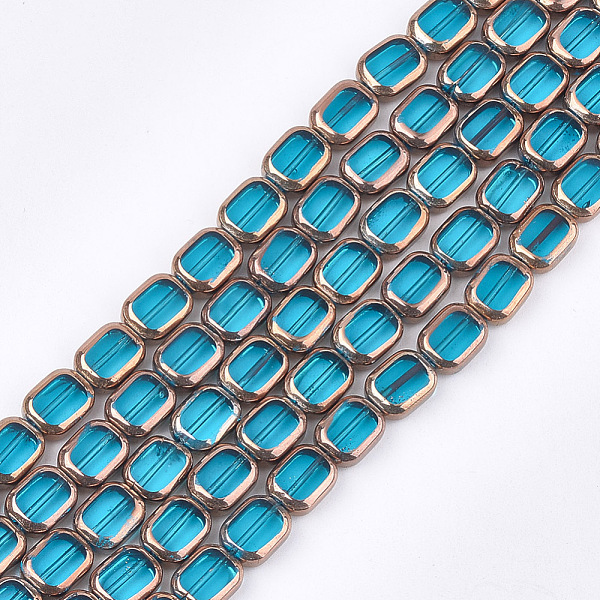 PandaHall Electroplate Glass Beads Strands, Edge Plated, Rectangle, Deep Sky Blue, 9.5~10x7.5~8x4mm, Hole: 1mm, about 30pcs/strand, 11.4...
PandaHall Electroplate Glass Beads Strands, Edge Plated, Rectangle, Deep Sky Blue, 9.5~10x7.5~8x4mm, Hole: 1mm, about 30pcs/strand, 11.4...