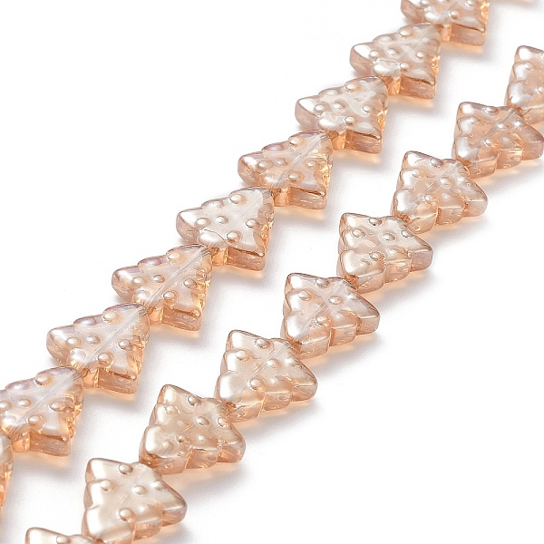 PandaHall Transparent Electroplate Glass Beads Strands, Pearl Luster Plated, Christmas Trees, Saddle Brown, 15.5~16x14.5~15x4.5~5mm, Hole...
PandaHall Transparent Electroplate Glass Beads Strands, Pearl Luster Plated, Christmas Trees, Saddle Brown, 15.5~16x14.5~15x4.5~5mm, Hole...