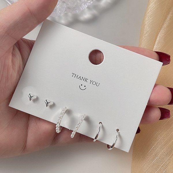 PandaHall Exquisite 925 Sterling Silver Stud Earrings Sets for Girls Women, Mixed Shape, Platinum, Package Size: 75x75mm Sterling Silver...
PandaHall Exquisite 925 Sterling Silver Stud Earrings Sets for Girls Women, Mixed Shape, Platinum, Package Size: 75x75mm Sterling Silver...