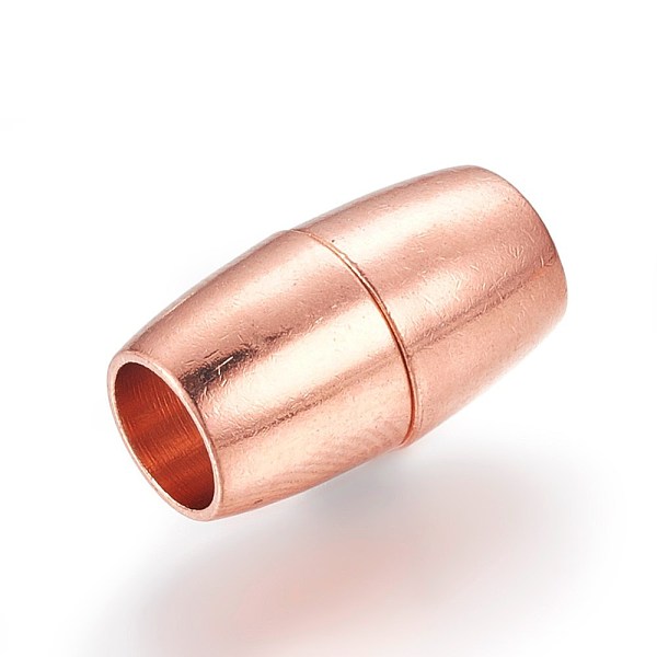 PandaHall Brass Magnetic Clasps with Glue-in Ends, Oval, Rose Gold, 16x9mm, Hole: 6mm Brass Oval
PandaHall Brass Magnetic Clasps with Glue-in Ends, Oval, Rose Gold, 16x9mm, Hole: 6mm Brass Oval