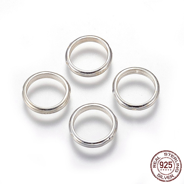 PandaHall Sterling Silver Bead Frames, Ring, Silver, 12x2mm, Hole: 0.8mm, 10mm inner diameter Sterling Silver Ring
PandaHall Sterling Silver Bead Frames, Ring, Silver, 12x2mm, Hole: 0.8mm, 10mm inner diameter Sterling Silver Ring