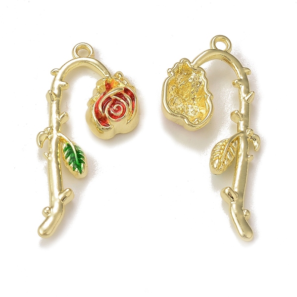 PandaHall Rack Plating Alloy Enamel Pendants, Rose Flower Charm, Golden, Red, 38.5x19x5mm, Hole: 1.8mm Alloy+Enamel Flower Red
PandaHall Rack Plating Alloy Enamel Pendants, Rose Flower Charm, Golden, Red, 38.5x19x5mm, Hole: 1.8mm Alloy+Enamel Flower Red