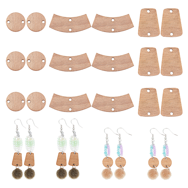 PandaHall CHGCRAFT 90Pcs 3 Style Wood Blank Connector Charms Flat Round Wood Blanks Trapezoid Wood Stud Connector Charms for Earring..., Brown
PandaHall CHGCRAFT 90Pcs 3 Style Wood Blank Connector Charms Flat Round Wood Blanks Trapezoid Wood Stud Connector Charms for Earring..., Brown