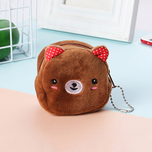 PandaHall Plush Zip Wallets, Change Purse, with Iron Ball Chain, Bear Pattern, 5~8x8~10cm Cloth Bear
PandaHall Plush Zip Wallets, Change Purse, with Iron Ball Chain, Bear Pattern, 5~8x8~10cm Cloth Bear