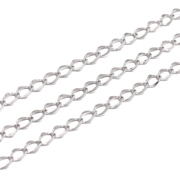 PandaHall 304 Stainless Steel Curb Chains, Soldered, Stainlesss Steel Color, 3x2x0.3mm 304 Stainless Steel
PandaHall 304 Stainless Steel Curb Chains, Soldered, Stainlesss Steel Color, 3x2x0.3mm 304 Stainless Steel