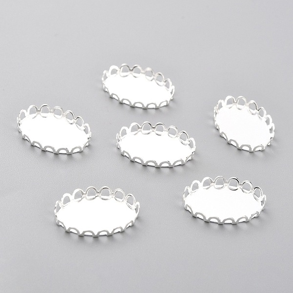 PandaHall 304 Stainless Steel Cabochon Settings, Lace Edge Bezel Cups, Oval, Silver, 19x14x3mm Tray: 18mmx13mm 304 Stainless Steel Oval
PandaHall 304 Stainless Steel Cabochon Settings, Lace Edge Bezel Cups, Oval, Silver, 19x14x3mm Tray: 18mmx13mm 304 Stainless Steel Oval