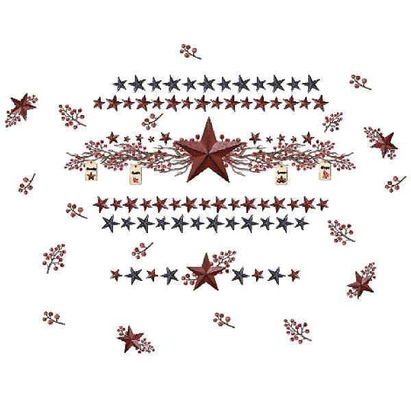 PandaHall SUPERDANT 83 Pieces Stars and Berries Wall Stickers Vintage Western Country Home Farmhouse Wall Decor Decals Kitchen Stickers...
PandaHall SUPERDANT 83 Pieces Stars and Berries Wall Stickers Vintage Western Country Home Farmhouse Wall Decor Decals Kitchen Stickers...