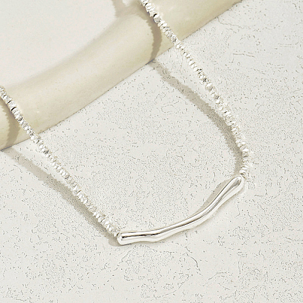 PandaHall Iron Pendant Necklace for Women, Silver Color Plated, Curve, 16-7/8 inch(43cm) Iron Others
PandaHall Iron Pendant Necklace for Women, Silver Color Plated, Curve, 16-7/8 inch(43cm) Iron Others