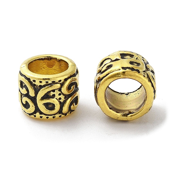 PandaHall Tibetan Style Alloy European Beads, Large Hole Beads, Cadmium Free & Lead Free, Column, Antique Golden, 10x8mm, Hole: 6.5mm, about...
PandaHall Tibetan Style Alloy European Beads, Large Hole Beads, Cadmium Free & Lead Free, Column, Antique Golden, 10x8mm, Hole: 6.5mm, about...