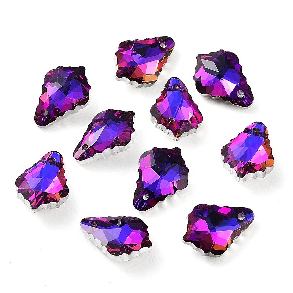 PandaHall AB Color Plated Electroplate Glass Pendants, Faceted, Leaf, Dark Violet, 16x11x6mm, Hole: 1mm Glass Leaf
PandaHall AB Color Plated Electroplate Glass Pendants, Faceted, Leaf, Dark Violet, 16x11x6mm, Hole: 1mm Glass Leaf