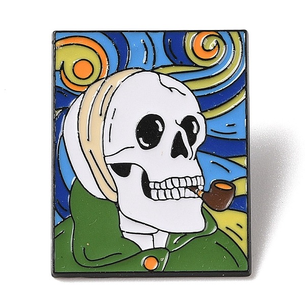 PandaHall Black Alloy Brooches, Halloween Skeleton Enamel Pins, Sea Green, 33x26x1mm Alloy+Enamel Skeleton
PandaHall Black Alloy Brooches, Halloween Skeleton Enamel Pins, Sea Green, 33x26x1mm Alloy+Enamel Skeleton