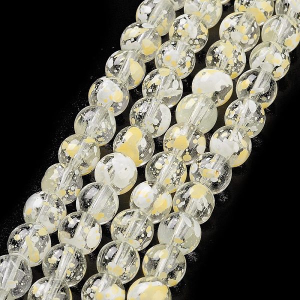 PandaHall Baking Painted Transparent Glass Bead Strands, Round, Green Yellow, 8mm, Hole: 1.2mm, about 102pcs/strand, 30.24''(76.8cm) Glass
PandaHall Baking Painted Transparent Glass Bead Strands, Round, Green Yellow, 8mm, Hole: 1.2mm, about 102pcs/strand, 30.24''(76.8cm) Glass