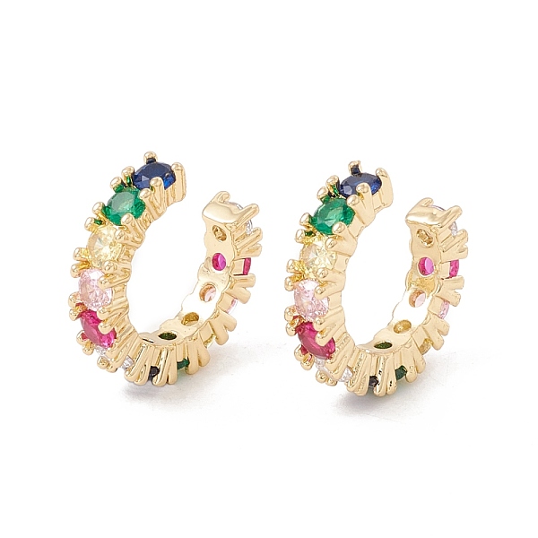 PandaHall Colorful Cubic Zirconia Cuff Earrings, Brass Jewelry for Women, Lead Free & Cadmium Free, Real 18K Gold Plated, 15x17x3.5mm Cubic...
PandaHall Colorful Cubic Zirconia Cuff Earrings, Brass Jewelry for Women, Lead Free & Cadmium Free, Real 18K Gold Plated, 15x17x3.5mm Cubic...