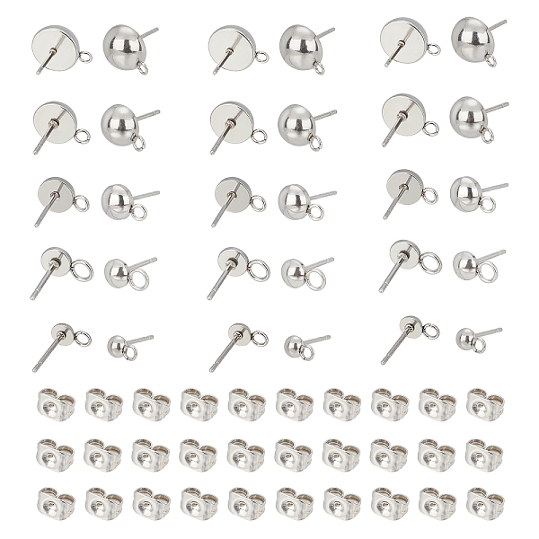 PandaHall UNICRAFTALE About 140pcs 6 Sizes Half Round Stud Earring Stainless Steel Stud Earring Findings Hypoallergenic Ball Stud Earrings...
PandaHall UNICRAFTALE About 140pcs 6 Sizes Half Round Stud Earring Stainless Steel Stud Earring Findings Hypoallergenic Ball Stud Earrings...