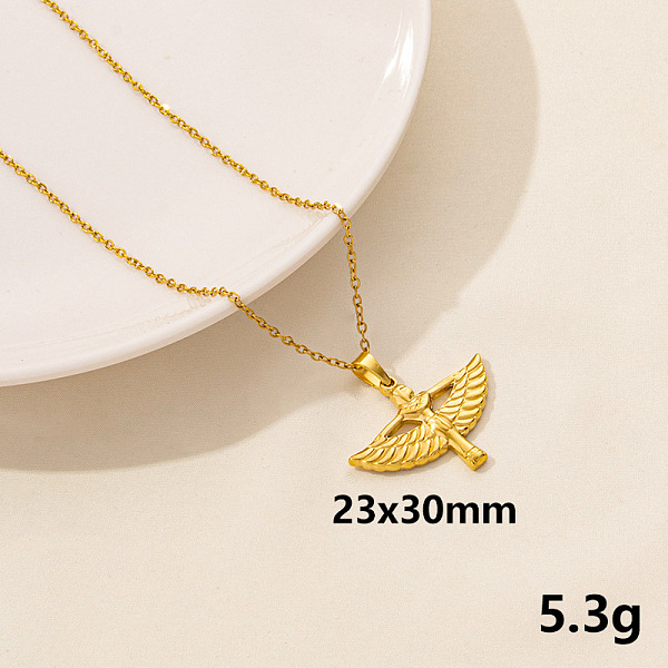 PandaHall 304 Stainless Steel Ancient Egyptian Goddess Pendant Necklaces, Cable Chain Necklaces Stainless Steel
PandaHall 304 Stainless Steel Ancient Egyptian Goddess Pendant Necklaces, Cable Chain Necklaces Stainless Steel