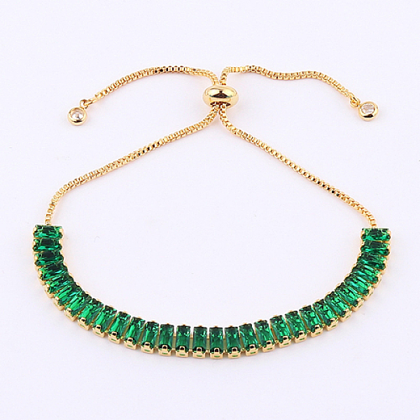 PandaHall Tennis Bracelet, Golden Brass Link Chains Slider Bracelet for Women, Green, No Size Brass Green
PandaHall Tennis Bracelet, Golden Brass Link Chains Slider Bracelet for Women, Green, No Size Brass Green