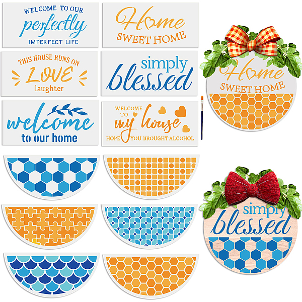 PandaHall MAYJOYDIY US 1 Set PET Hollow Out Drawing Painting Stencils, with 1Pc Art Paint Brushes, for DIY Scrapbook, Photo Album, Word...
PandaHall MAYJOYDIY US 1 Set PET Hollow Out Drawing Painting Stencils, with 1Pc Art Paint Brushes, for DIY Scrapbook, Photo Album, Word...