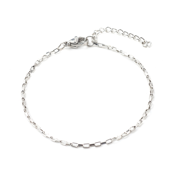 PandaHall 304 Stainless Steel Box Chain Bracelets, Stainless Steel Color, 7.40 inch(188mm) 304 Stainless Steel
PandaHall 304 Stainless Steel Box Chain Bracelets, Stainless Steel Color, 7.40 inch(188mm) 304 Stainless Steel