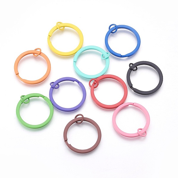 PandaHall Spray Painted Iron Split Key Rings, Keychain Clasp Findings, Lead Free & Nickel Free, Mixed Color, 30x2mm, Inner Diameter: 24mm..., Multicolor
PandaHall Spray Painted Iron Split Key Rings, Keychain Clasp Findings, Lead Free & Nickel Free, Mixed Color, 30x2mm, Inner Diameter: 24mm..., Multicolor