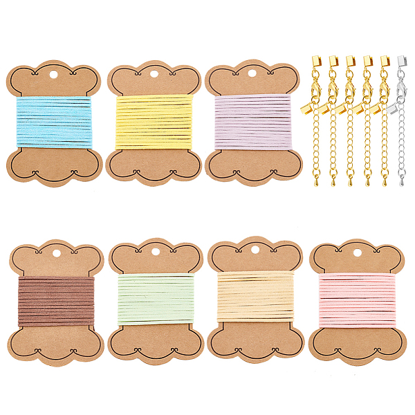 PandaHall BENECREAT Braided Cord Bracelet Making Finding Kit, Including Faux Suede Cord, Iron Chain Extender, Mixed Color, Cord: 17.5M/box..., Multicolor
PandaHall BENECREAT Braided Cord Bracelet Making Finding Kit, Including Faux Suede Cord, Iron Chain Extender, Mixed Color, Cord: 17.5M/box..., Multicolor