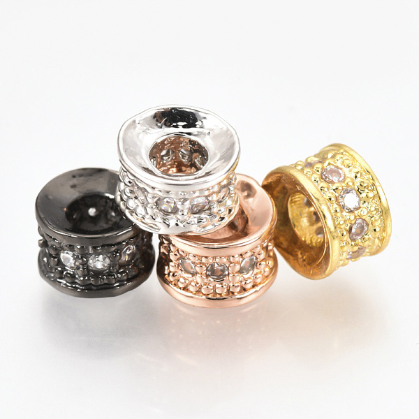 PandaHall Brass Micro Pave Cubic Zirconia Beads, Flat Round, Clear, Mixed Color, 7x3mm, Hole: 3mm Brass+Cubic Zirconia Flat Round Clear
PandaHall Brass Micro Pave Cubic Zirconia Beads, Flat Round, Clear, Mixed Color, 7x3mm, Hole: 3mm Brass+Cubic Zirconia Flat Round Clear