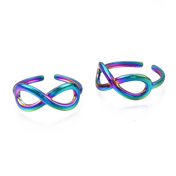 PandaHall 304 Stainless Steel Infinite Wrapped Wrapped Cuff Ring, Rainbow Color Open Ring for Women, US Size 7 3/4(17.9mm) 304 Stainless...
PandaHall 304 Stainless Steel Infinite Wrapped Wrapped Cuff Ring, Rainbow Color Open Ring for Women, US Size 7 3/4(17.9mm) 304 Stainless...