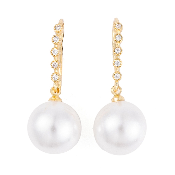PandaHall Rack Plating Brass Cubic Zirconia ABS Pearl Earring Hooks, Cadmium Free & Lead Free, Long-Lasting Plated, Real 18K Gold Plated..., White
PandaHall Rack Plating Brass Cubic Zirconia ABS Pearl Earring Hooks, Cadmium Free & Lead Free, Long-Lasting Plated, Real 18K Gold Plated..., White