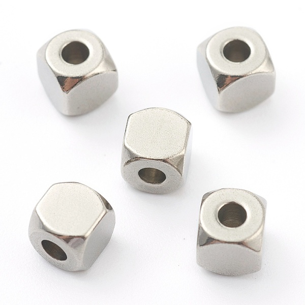 PandaHall 304 Stainless Steel Beads, Cube, Faceted, Stainless Steel Color, 5x5x5mm, Hole: 2mm 304 Stainless Steel Cube
PandaHall 304 Stainless Steel Beads, Cube, Faceted, Stainless Steel Color, 5x5x5mm, Hole: 2mm 304 Stainless Steel Cube