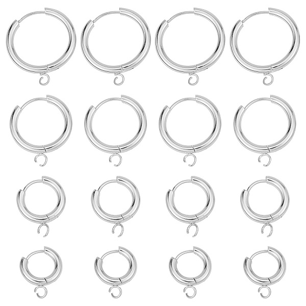 PandaHall SUNNYCLUE 16Pcs 4 Sizes 201 Stainless Steel Huggie Hoop Earring Findings, with Horizontal Loop and 316 Surgical Stainless Steel...
PandaHall SUNNYCLUE 16Pcs 4 Sizes 201 Stainless Steel Huggie Hoop Earring Findings, with Horizontal Loop and 316 Surgical Stainless Steel...