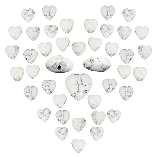 PandaHall SUNNYCLUE Natural Howlite Beads Strands, Heart, 10x10x5mm, Hole: 1mm, about 40pcs/strand, 15.30 inch(38.86cm), 1strand/box Howlite...
PandaHall SUNNYCLUE Natural Howlite Beads Strands, Heart, 10x10x5mm, Hole: 1mm, about 40pcs/strand, 15.30 inch(38.86cm), 1strand/box Howlite...