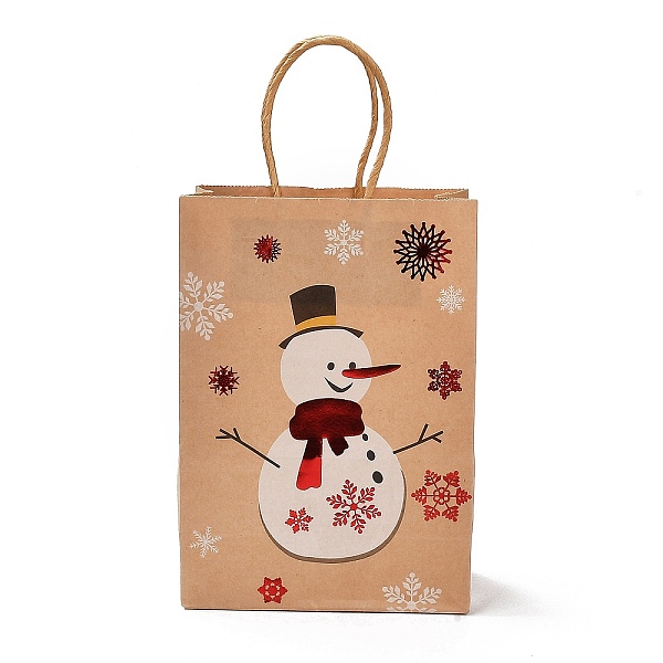 PandaHall Christmas Theme Hot Stamping Rectangle Paper Bags, with Handles, for Gift Bags and Shopping Bags, Snowman, Bag: 8x15x21cm, Fold..., Brown
PandaHall Christmas Theme Hot Stamping Rectangle Paper Bags, with Handles, for Gift Bags and Shopping Bags, Snowman, Bag: 8x15x21cm, Fold..., Brown