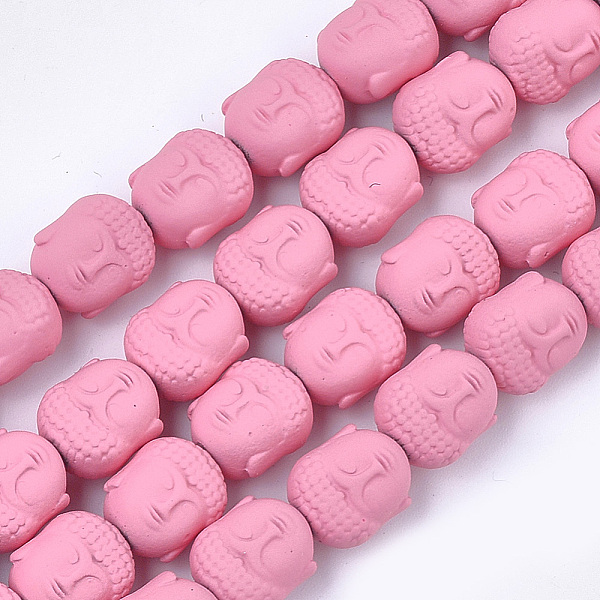 PandaHall Spray Painted Non-magnetic Synthetic Hematite Beads Strands, Matte Style, Buddha Head, Pink, 10x9x7.5mm, Hole: 1mm, about...
PandaHall Spray Painted Non-magnetic Synthetic Hematite Beads Strands, Matte Style, Buddha Head, Pink, 10x9x7.5mm, Hole: 1mm, about...