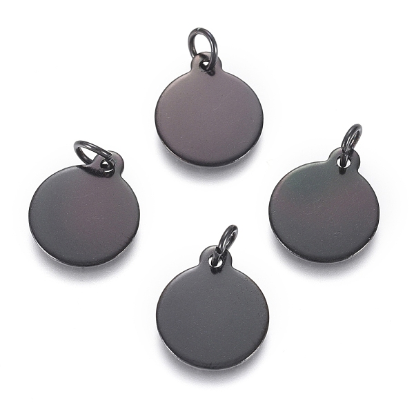 PandaHall 304 Stainless Steel Charms, with Jump Rings, Blank Stamping Tag, Flat Round, Electrophoresis Black, 14.5x12x0.8mm, Hole: 3.5mm 304...
PandaHall 304 Stainless Steel Charms, with Jump Rings, Blank Stamping Tag, Flat Round, Electrophoresis Black, 14.5x12x0.8mm, Hole: 3.5mm 304...