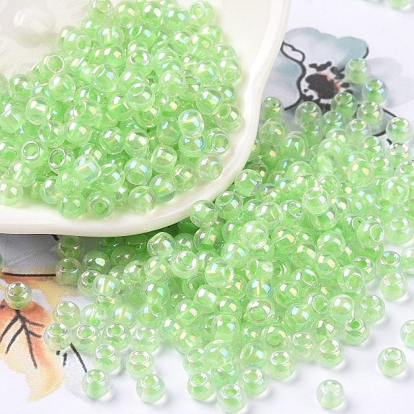 PandaHall 6/0 Glass Seed Beads, Inside Colours, Round, Transparent Colours Rainbow, Lawn Green, 4x3mm, Hole: 1.2mm, about 6925pcs/pound...
PandaHall 6/0 Glass Seed Beads, Inside Colours, Round, Transparent Colours Rainbow, Lawn Green, 4x3mm, Hole: 1.2mm, about 6925pcs/pound...