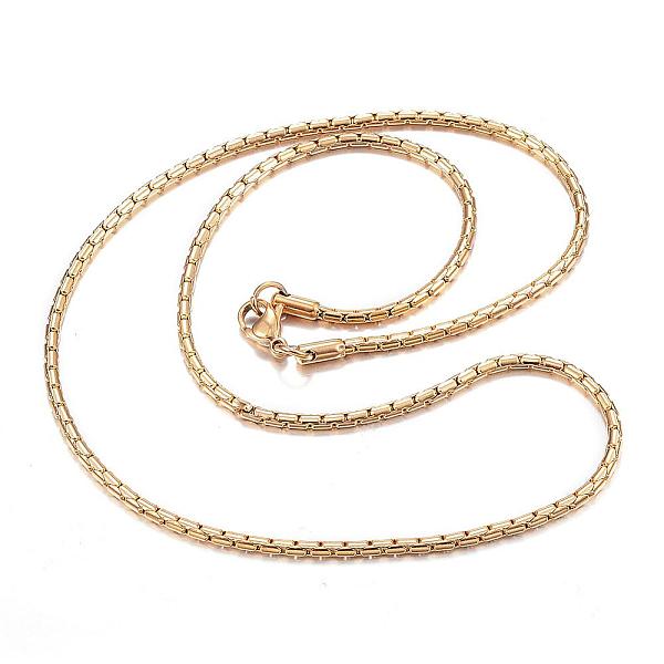 PandaHall 304 Stainless Steel Necklaces, Coreana Chains Necklaces, Golden, 19.69 inch(50cm) 304 Stainless Steel
PandaHall 304 Stainless Steel Necklaces, Coreana Chains Necklaces, Golden, 19.69 inch(50cm) 304 Stainless Steel