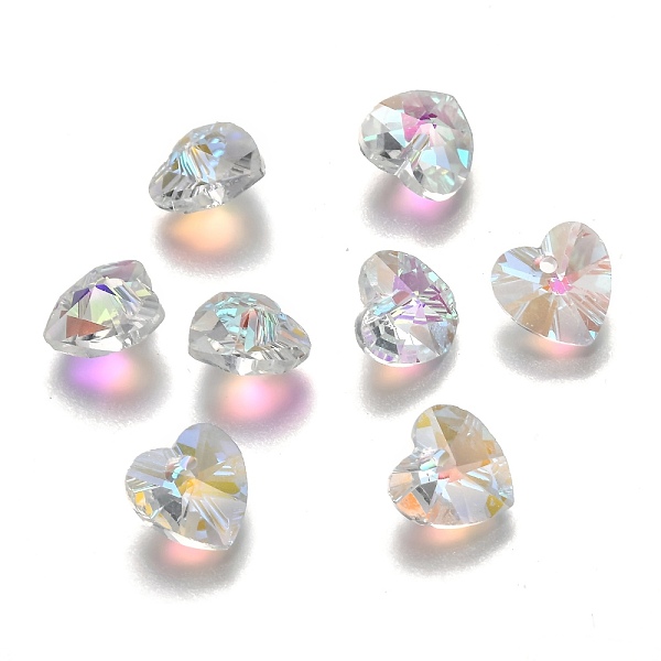 PandaHall Romantic Valentines Ideas Glass Charms, Faceted Heart Pendants, Clear, 10x10x5mm, Hole: 1mm Glass Heart Clear
PandaHall Romantic Valentines Ideas Glass Charms, Faceted Heart Pendants, Clear, 10x10x5mm, Hole: 1mm Glass Heart Clear