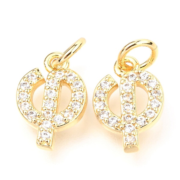 PandaHall Brass Micro Pave Cubic Zirconia Charms, with Jump Rings, Greek Alphabet, Real 18k Gold Plated, Letter.F, 12x8x1.9mm, Jump Ring..., Clear
PandaHall Brass Micro Pave Cubic Zirconia Charms, with Jump Rings, Greek Alphabet, Real 18k Gold Plated, Letter.F, 12x8x1.9mm, Jump Ring..., Clear