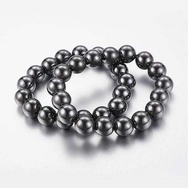 PandaHall Good Valentines Day Gifts for Him Stretchy Magnetic Synthetic Hematite Bracelet, Beads: 12mm in diameter, about 16pcs/strand..., Black
PandaHall Good Valentines Day Gifts for Him Stretchy Magnetic Synthetic Hematite Bracelet, Beads: 12mm in diameter, about 16pcs/strand..., Black