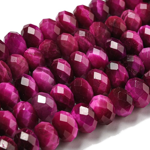 PandaHall Natural Tiger Eye Beads Strands, Faceted, Dyed, Rondelle, Fuchsia, 8~8.5x5~5.5mm, Hole: 1mm, about 71pcs/strand, 15.31''(38.9cm)..., Pink
PandaHall Natural Tiger Eye Beads Strands, Faceted, Dyed, Rondelle, Fuchsia, 8~8.5x5~5.5mm, Hole: 1mm, about 71pcs/strand, 15.31''(38.9cm)..., Pink