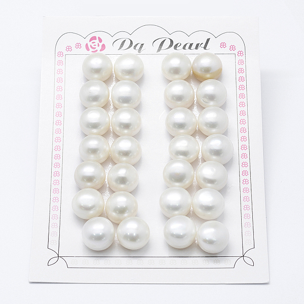 PandaHall Natural Cultured Freshwater Pearl Beads, Grade 3A, Half Drilled, Rondelle, Floral White, 12x9mm, Hole: 0.8mm, about 28pcs/board...
PandaHall Natural Cultured Freshwater Pearl Beads, Grade 3A, Half Drilled, Rondelle, Floral White, 12x9mm, Hole: 0.8mm, about 28pcs/board...