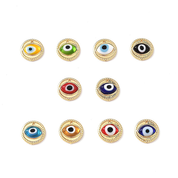 PandaHall Handmade Lampwork Evil Eye Pendants, with Real 18K Gold Plated Brass Findings, Lead Free & Cadmium free, Flat Round Charm, Mixed..., Multicolor
PandaHall Handmade Lampwork Evil Eye Pendants, with Real 18K Gold Plated Brass Findings, Lead Free & Cadmium free, Flat Round Charm, Mixed..., Multicolor