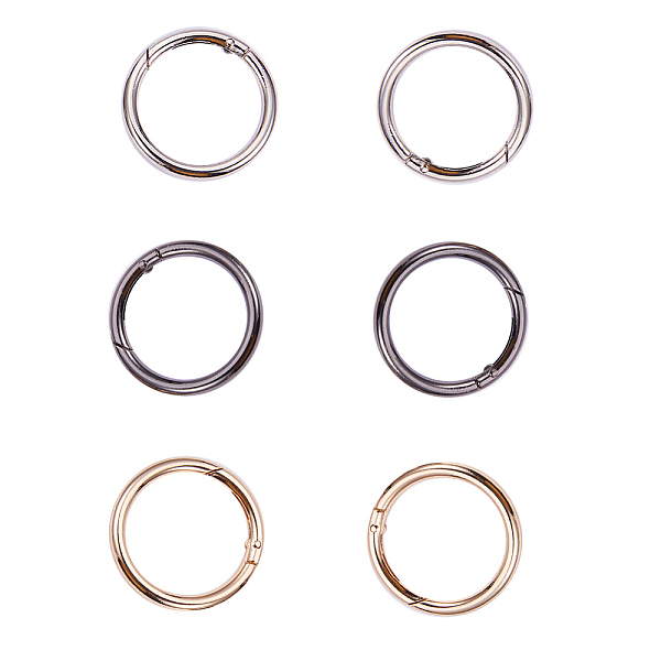 PandaHall Zinc Alloy Key Clasp Findings, Spring Gate Rings, Mixed Color, 48x5mm, Inner Diameter: 38mm Alloy Ring Multicolor
PandaHall Zinc Alloy Key Clasp Findings, Spring Gate Rings, Mixed Color, 48x5mm, Inner Diameter: 38mm Alloy Ring Multicolor