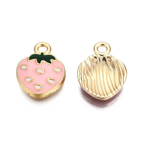 PandaHall Eco-Friendly Zinc Alloy Pendants, with Enamel, Strawberry, Cadmium Free & Nickel Free & Lead Free, Golden, Pink, 16.5x12.5x2.5mm...
PandaHall Eco-Friendly Zinc Alloy Pendants, with Enamel, Strawberry, Cadmium Free & Nickel Free & Lead Free, Golden, Pink, 16.5x12.5x2.5mm...