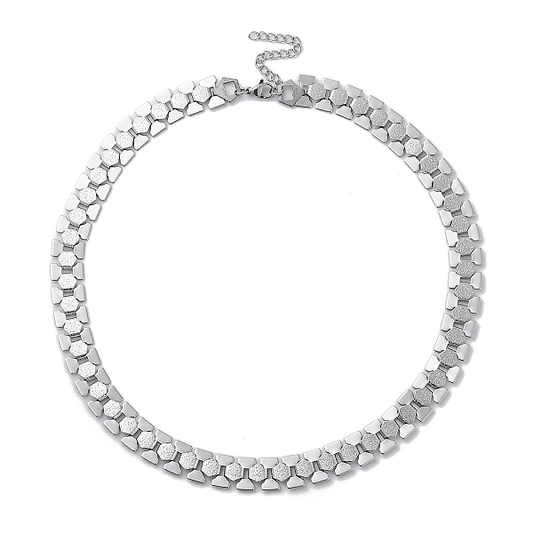 PandaHall 304 Stainless Steel Link Chain Necklaces, Hexagon, Stainless Steel Color, 16.54 inch(42cm) 304 Stainless Steel
PandaHall 304 Stainless Steel Link Chain Necklaces, Hexagon, Stainless Steel Color, 16.54 inch(42cm) 304 Stainless Steel