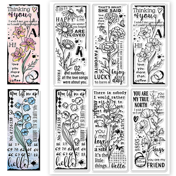 PandaHall Custom PVC Plastic Clear Stamps, for DIY Scrapbooking, Photo Album Decorative, Cards Making, Flower, 160x110mm Plastic Flower
PandaHall Custom PVC Plastic Clear Stamps, for DIY Scrapbooking, Photo Album Decorative, Cards Making, Flower, 160x110mm Plastic Flower